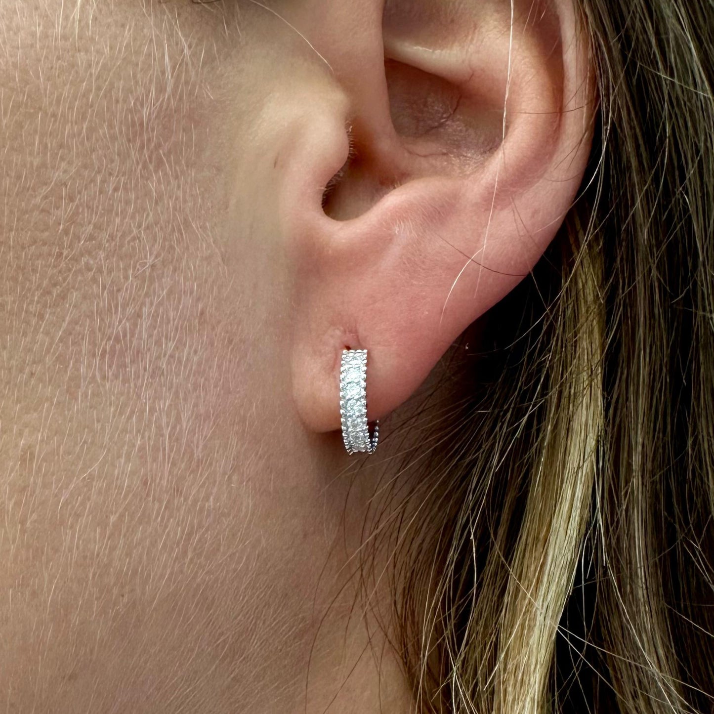 Mini Arracada Pave
