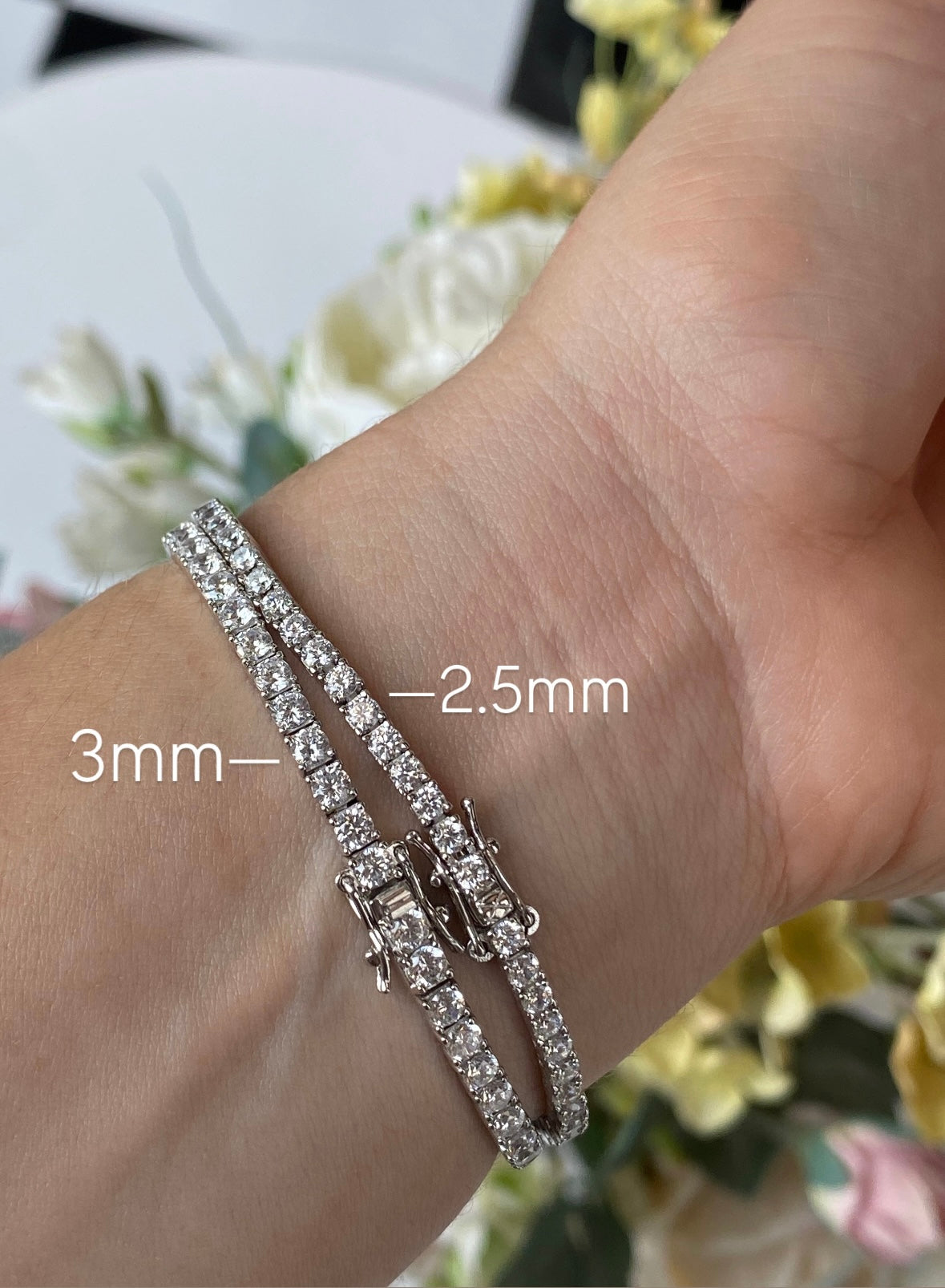Dashing Tennis Bracelet 3mm